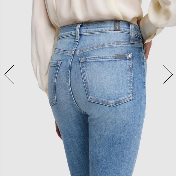 7 For All Mankind High Waist Slim Kick - Picture 4 of 6